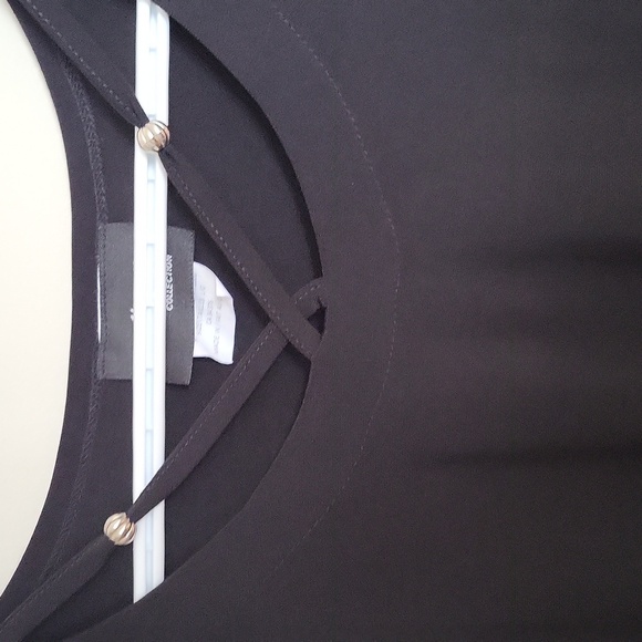 Black Long Sleeve Top with Button Accents - Picture 3 of 7